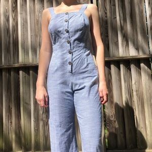 Blue and White Romper